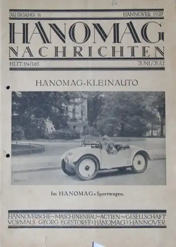 "Hanomag Nachrichten" Firmen-Magazin 1927 (8670)