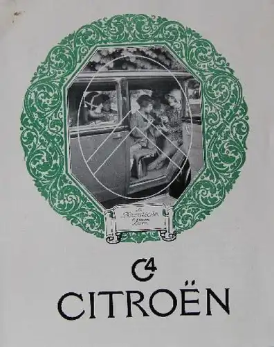 Citroen C4 Modellprogramm 1930 Automobilprospekt (8674)