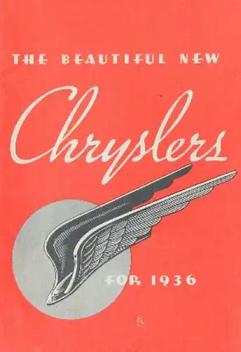 Chrysler Modellprogramm 1936 Automobilprospekt (8717)