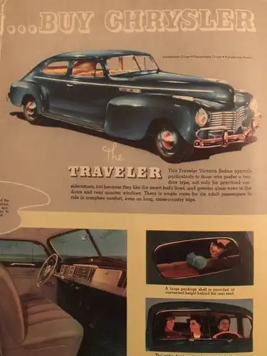 Chrysler Modellprogramm 1938 Automobilprospekt (8722)