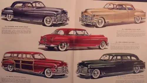 Chrysler Modellprogramm 1949 Automobilprospekt (8724)