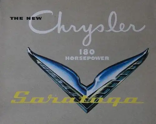 Chrysler Saratoga Modellprogramm 1951 Automobilprospekt (8728)