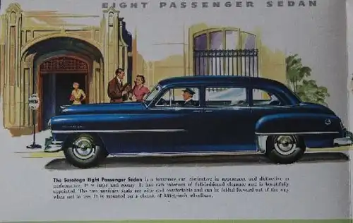 Chrysler Saratoga Modellprogramm 1951 Automobilprospekt (8728)