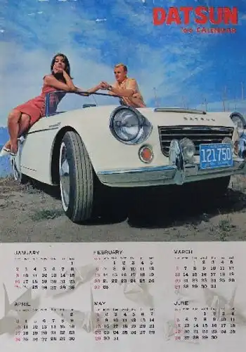Datsun 1966 Modell Fairlady Jahreskalender (8735)