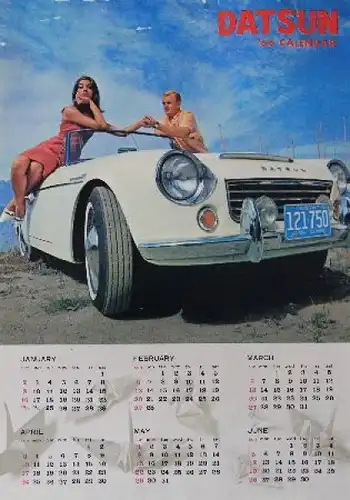 Datsun Modell Fairlady Jahreskalender 1966 (8735)