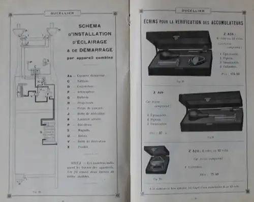 Ducellier "Equipment pour Voitures" 1922 Automobil-Ersatzteilkatalog (8736)