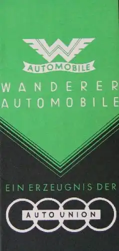 Wanderer Automobile Modellprogramm 1937 Automobilprospekt (8772)