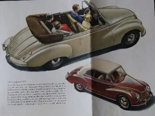 DKW Sonderklasse Modellprogramm 1953 Automobilprospekt (8776)