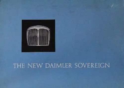 Daimler Sovereign XJ Modellprogramm 1968 Automobilprospekt (8795)