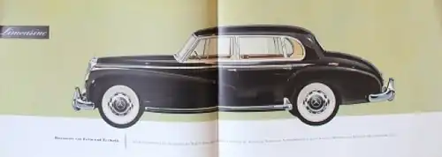 Mercedes-Benz 300 Modellprogramm 1952 Automobilprospekt (8826)