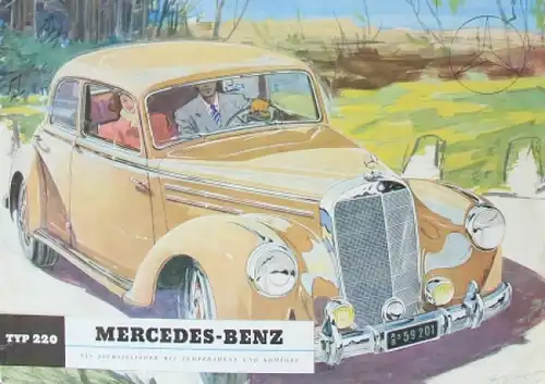 Mercedes-Benz 220 Modellprogramm 1951 Gotschke Automobilprospekt (8832)