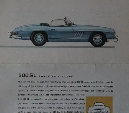 Mercedes-Benz Modellprogramm 1959 Automobilprospekt (8849)