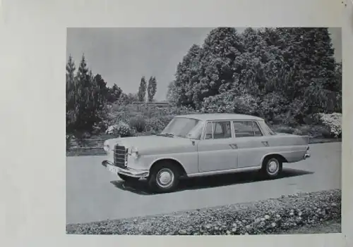 Mercedes-Benz 190 D Modellprogramm 1965 Automobilprospekt (8863)