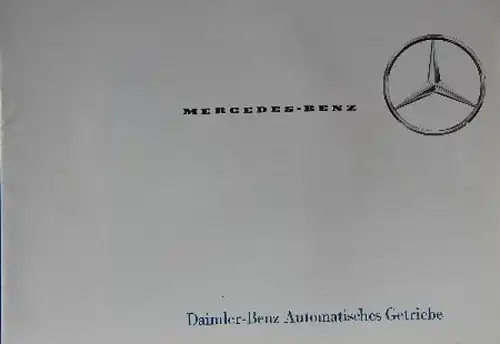Mercedes-Benz Automatisches Getriebe 1964 Automobilprospekt (8878)