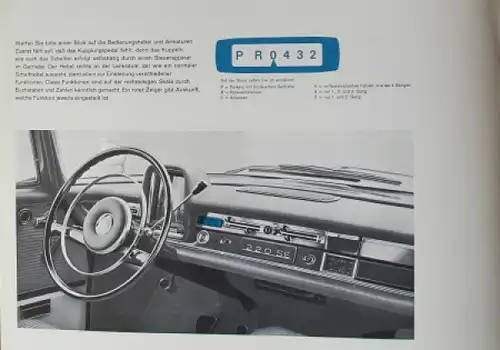 Mercedes-Benz Automatisches Getriebe 1964 Automobilprospekt (8878)