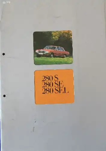 Mercedes-Benz 280 Modellprogramm 1975 Automobilprospekt (8898)