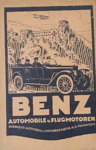 Benz Automobile Modellprogramm 1914 Automobilprospekt (8900)