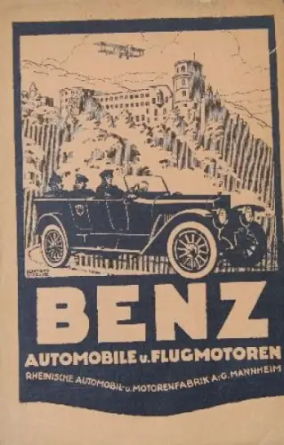 Benz Automobile Modellprogramm 1914 Automobilprospekt (8900)