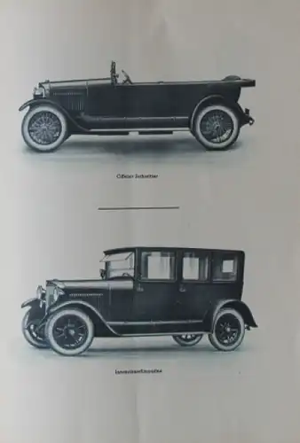 Mercedes-Benz Modellprogramm 1924 "Sehr geehrter Herr" Automobilprospekt (8904)