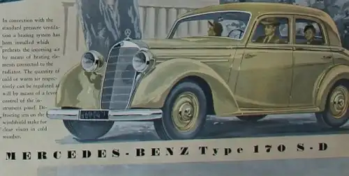 Mercedes-Benz 170 S-D Modellprogramm 1953 Liska Automobilprospekt (8929)