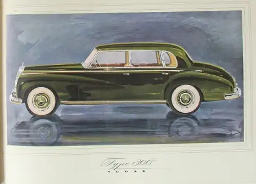 Mercedes-Benz 300 Modellprogramm 1952 Liska Automobilprospekt (8942)