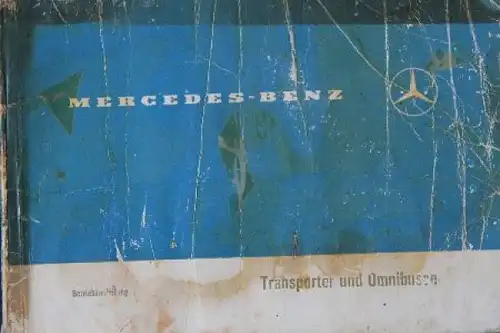 Mercedes-Benz Transporter und Omnibusse 1973 Betriebsanleitung (8997)