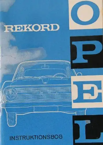 Opel Rekord 1964 Betriebsanleitung (9019)