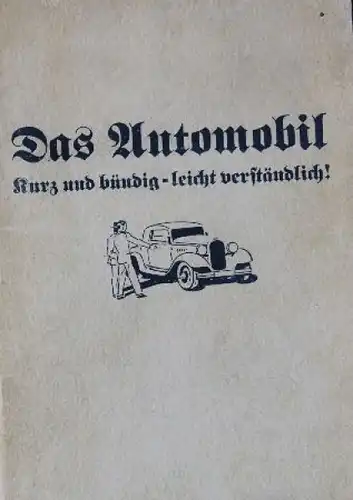 Opel Personenwagen 1934 Betriebsanleitung (9020)