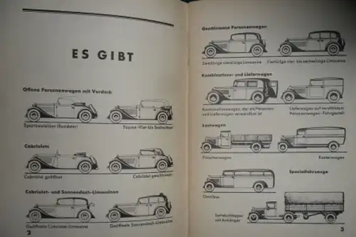 Opel Personenwagen 1934 Betriebsanleitung (9020)