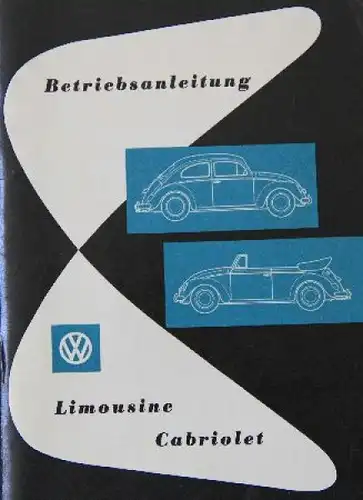 Volkswagen Käfer Limousine Cabriolet 1960 Betriebsanleitung (9035)
