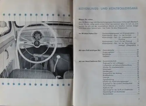 Volkswagen Käfer Limousine Cabriolet 1960 Betriebsanleitung (9035)