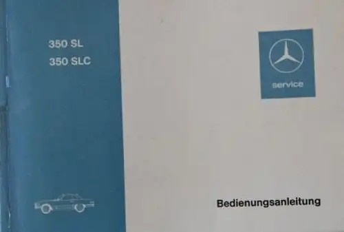 Mercedes-Benz 350 SL/SLC 1972 Betriebsanleitung (9042)