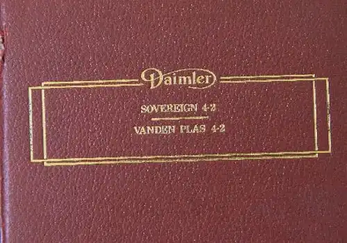 Daimler Sovereign Vanden Plas 1974 Betriebsanleitung (9044)