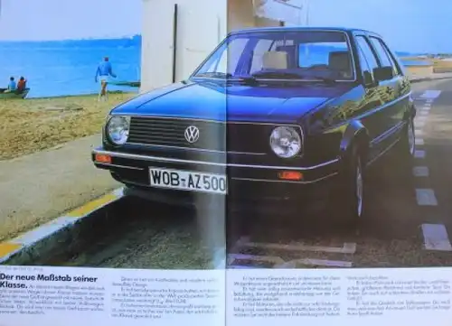 Volkswagen Golf Modellprogramm 1983 Automobilprospekt (9066)