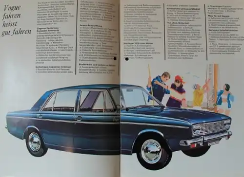 Sunbeam Vogue Modellprogramm 1969 Automobilprospekt (9079)