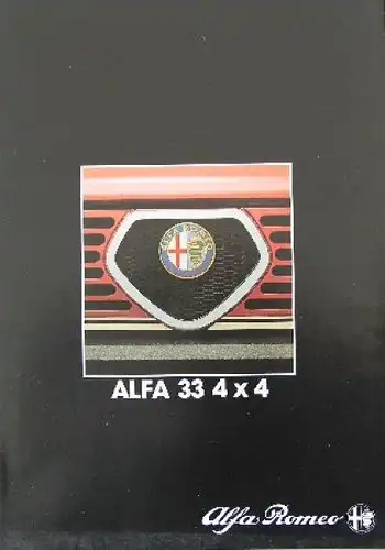 Alfa Romeo Alfa 33 4x4 Modellprogramm 1986 Automobilprospekt (9082)