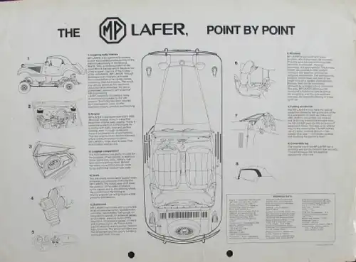 MP Lafer Modellprogramm 1978 Automobilprospekt (9091)