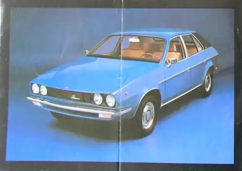 Princess 1800 HL Modellprogramm 1975 Automobilprospekt (9092)