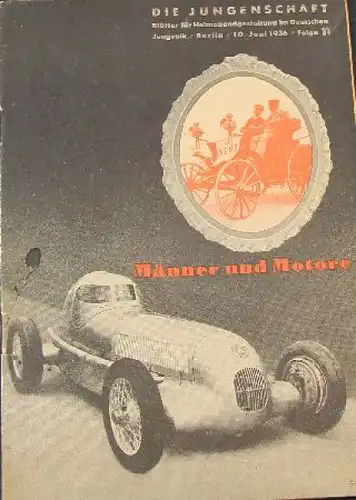 "Männer und Motoren - Die Jungenschaft im deutschen Jungvolk" Auto-Zeitschrift 1936 (9118)