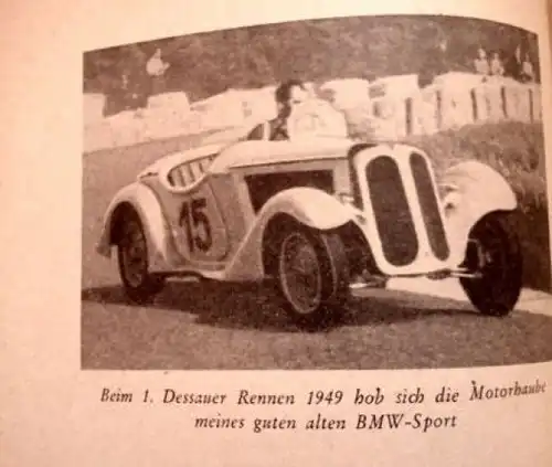 Krause "Zwischen Box und Fahrerlager" 1954 Rennfahrer-Biographie (9200)