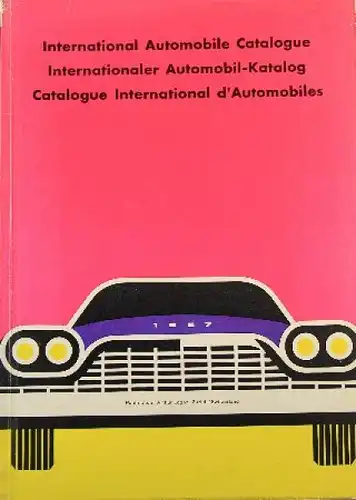 "Internationaler Automobilkatalog" Automobil-Jahrbuch 1957 (9302)