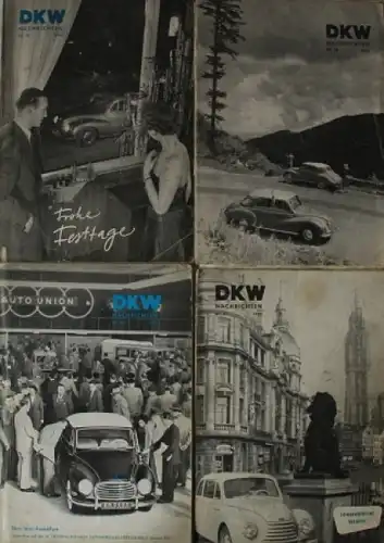 "DKW-Nachrichten" DKW-Firmenmagazine 1953/55 fünf Ausgaben (9437)