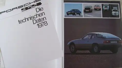 Porsche 924 Modellprogramm 1979 Automobilprospekt-Mappe (9477)