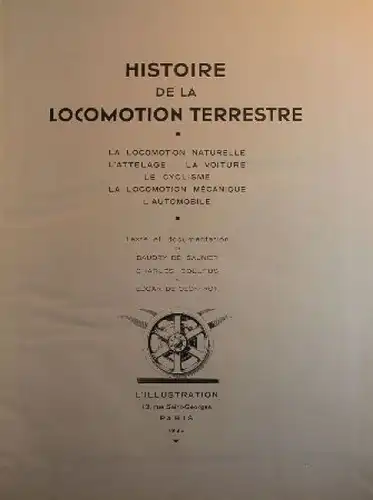 De Saunier "Histoire de la Locomotion terreste" Fahrzeug-Historie 1936 (9483)