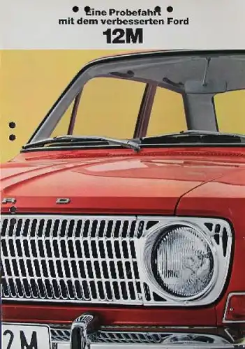 Ford Taunus 12 M Modellprogramm 1966 Automobilprospekt (0288)