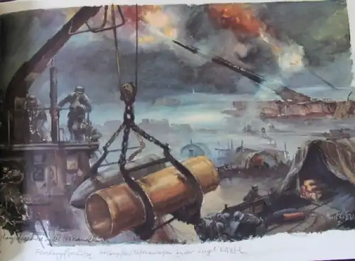 Liska-Mappe mit Kriegsskizzen 1944  Militär-Historie Originalausgabe (0309)