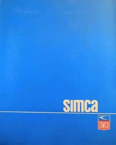 Simca Modellprogramm 1965 Pressemappe Automobilprospekt (9694)