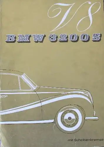 BMW 3200 S Modellprogramm 1962 Automobilprospekt (0546)