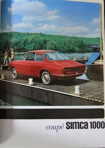 Simca Modellprogramm 1965 Händlermappe "Argumente" Automobilprospekt (0778)