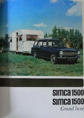 Simca Modellprogramm 1965 Händlermappe "Argumente" Automobilprospekt (0778)